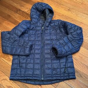North Face Hooded Quilted Zip Up Jacket S 7/8